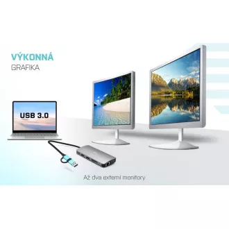 i-tec USB 3.0 USB-C/Thunderbolt 3x Display Metall Nano Dock mit LAN, PD 100 W i-tec USB 3.0 USB-C/Thunderbolt 3x Display Metall Nano Dock mit LAN, PD 100 W