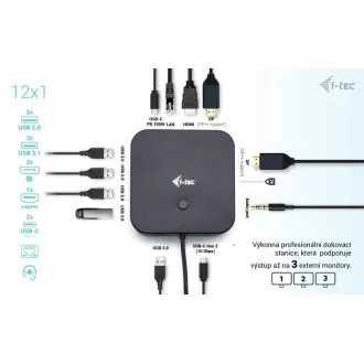 i-tec USB-C HDMI Dual DP Docking Station Power Delivery 100 W i-tec USB-C HDMI Dual DP Docking Station Power Delivery 100 W