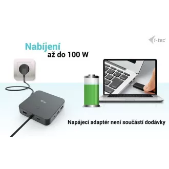 i-tec USB-C HDMI Dual DP Docking Station Power Delivery 100 W i-tec USB-C HDMI Dual DP Docking Station Power Delivery 100 W