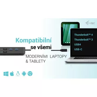 i-tec USB-C HDMI Dual DP Docking Station Power Delivery 100 W i-tec USB-C HDMI Dual DP Docking Station Power Delivery 100 W