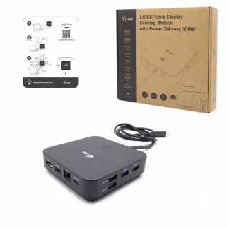 i-tec USB-C HDMI Dual DP Docking Station Power Delivery 100 W i-tec USB-C HDMI Dual DP Docking Station Power Delivery 100 W