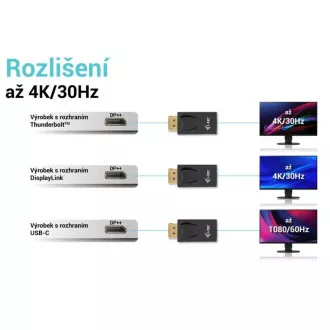 i-tec Passiver DisplayPort auf HDMI Adapter (max. 4K/30Hz) i-tec Passiver DisplayPort auf HDMI Adapter (max. 4K/30Hz)