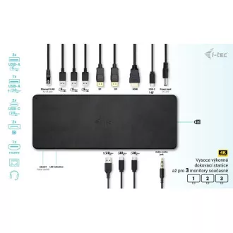 i-tec USB-C Triple 4K Display Docking Station Gen2 Pro, PD 100W i-tec USB-C Triple 4K Display Docking Station Gen2 Pro, PD 100W