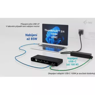 i-tec Universal Dual 4K Display Docking Station, Power Delivery 85W i-tec USB-C Ladegerät 100W i-tec Universal Dual 4K Display Docking Station, Power Delivery 85W i-tec USB-C Ladegerät 100W