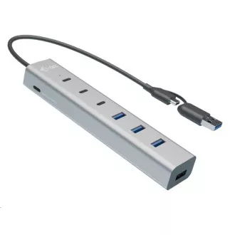 i-tec USB-C/USB-A Lade-HUB aus Metall mit 7 Anschlüssen (3x USB-C, 4x USB-A) i-tec USB-C/USB-A Lade-HUB aus Metall mit 7 Anschlüssen (3x USB-C, 4x USB-A)