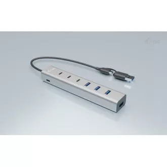 i-tec USB-C/USB-A Lade-HUB aus Metall mit 7 Anschlüssen (3x USB-C, 4x USB-A) i-tec USB-C/USB-A Lade-HUB aus Metall mit 7 Anschlüssen (3x USB-C, 4x USB-A)