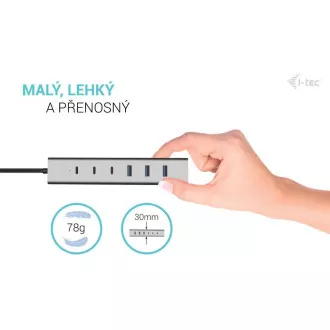 i-tec USB-C/USB-A Lade-HUB aus Metall mit 7 Anschlüssen (3x USB-C, 4x USB-A) i-tec USB-C/USB-A Lade-HUB aus Metall mit 7 Anschlüssen (3x USB-C, 4x USB-A)