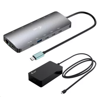 i-tec USB-C Metal Nano 3x Display Dock, 2x HDMI 1x USB-C Video, PD 140W   Universal Ladegerät 140 W