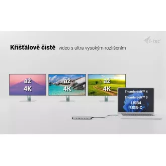 i-tec USB-C Metal Nano 3x Display Dock, 2x HDMI 1x USB-C Video, PD 140W   Universal Ladegerät 140 W