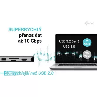 i-tec USB-C Metal Nano 3x Display Dock, 2x HDMI 1x USB-C Video, PD 140W   Universal Ladegerät 140 W