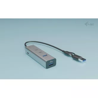 i-tec Universal-Lade-HUB aus Metall 2x USB-C 2x USB-A Anschluss, PD 85W i-tec Universal-Lade-HUB aus Metall 2x USB-C 2x USB-A Anschluss, PD 85W