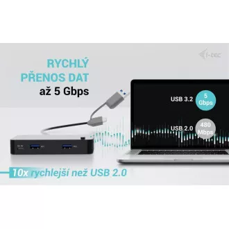 i-tec Universal KVM HUB 2x USB-C 2x USB-A 3.0 Anschluss i-tec Universal KVM HUB 2x USB-C 2x USB-A 3.0 Anschluss