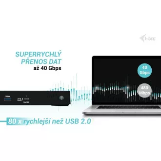 i-tec Thunderbolt4 3x Display Docking Station, Power Delivery 96W i-tec Thunderbolt4 3x Display Docking Station, Power Delivery 96W