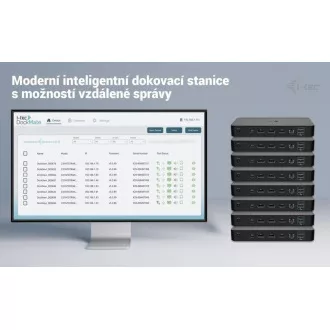 i-tec USB-C Intelligent Triple Display Docking Station, Power Delivery 100W