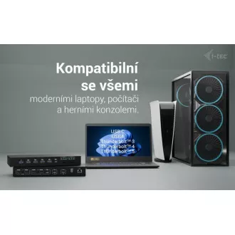 i-tec USB-C KVM Docking Station für 3 Hosts, Dual Display, Power Delivery 1x 92W/2x 65W i-tec USB-C KVM Docking Station für 3 Hosts, Dual Display, Power Delivery 1x 92W/2x 65W