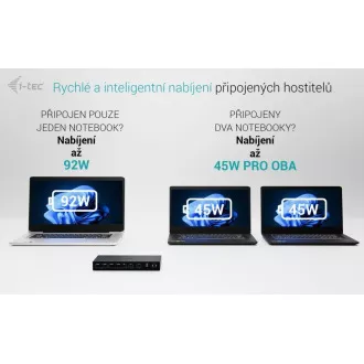 i-tec USB-C KVM Docking Station für 3 Hosts, Dual Display, Power Delivery 1x 92W/2x 65W i-tec USB-C KVM Docking Station für 3 Hosts, Dual Display, Power Delivery 1x 92W/2x 65W
