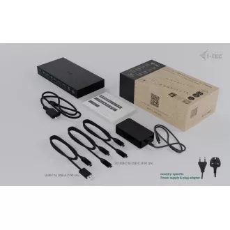 i-tec USB-C KVM Docking Station für 3 Hosts, Dual Display, Power Delivery 1x 92W/2x 65W i-tec USB-C KVM Docking Station für 3 Hosts, Dual Display, Power Delivery 1x 92W/2x 65W