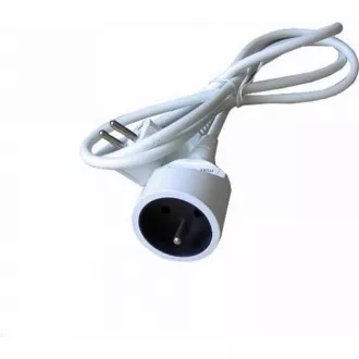 Solight Verlängerungskabel - Stecker, 1 Buchse, weiß, 3m Solight Verlängerungskabel - Stecker, 1 Buchse, weiß, 3m
