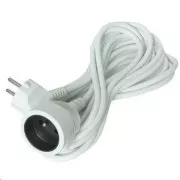 Solight Verlängerungskabel - Stecker, 1 Buchse, weiß, 7m