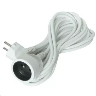 Solight Verlängerungskabel - Stecker, 1 Buchse, weiß, 7m