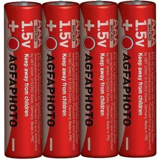 AgfaPhoto Zinkbatterie AAA, schrumpfen 4 Stück AgfaPhoto Zinkbatterie AAA, schrumpfen 4 Stück