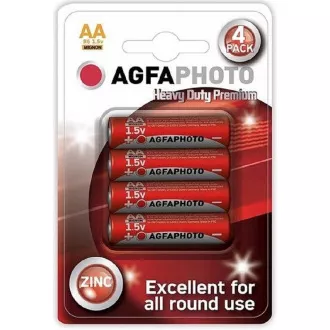 AgfaPhoto Zinkbatterie AA, Blister 4 Stück