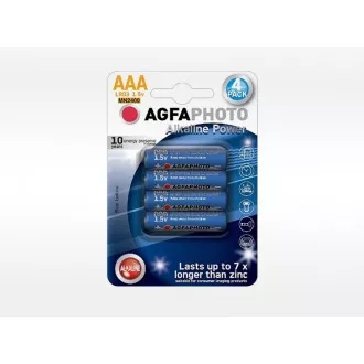 AgfaPhoto Power Alkaline Batterie LR03 / AAA, Blister 4 Stück AgfaPhoto Power Alkaline Batterie LR03 / AAA, Blister 4 Stück