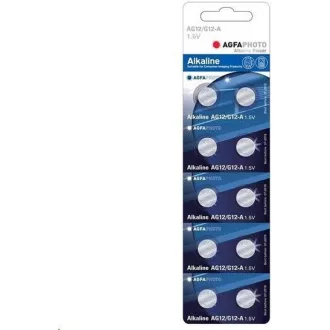 AgfaPhoto alkalische Knopfbatterie LR43-LR1142-AG12, Blister 10 Stück