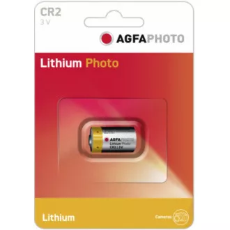 AgfaPhoto Lithium-Fotobatterie CR2, Blister 1 Stück