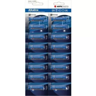AgfaPhoto Power Alkaline Batterie LR03 / AAA, Blister 16 Stück