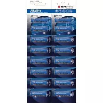 AgfaPhoto Power Alkaline Batterie LR03 / AAA, Blister 16 Stück