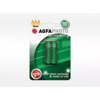 AgfaPhoto vorgeladener Akku AAA, 950mAh, 2 Stück