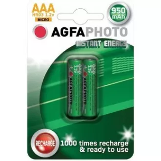 AgfaPhoto vorgeladener Akku AAA, 950mAh, 2 Stück