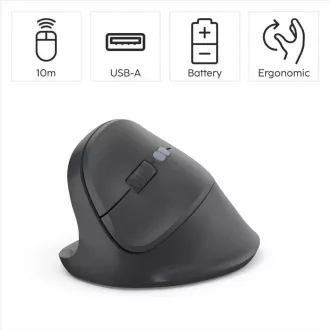 Hama Vertical Ergonomic Wireless Mouse EWM-500L, für Linkshänder
