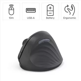 Hama Vertical Ergonomic Wireless Mouse EWM-500R, für Rechtshänder Hama Vertical Ergonomic Wireless Mouse EWM-500R, für Rechtshänder