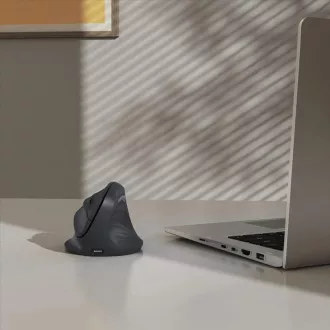 Hama Vertical Ergonomic Wireless Mouse EWM-600R, Rechtshänder, wiederaufladbar, Multi Device