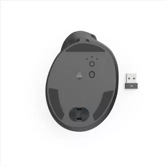 Hama Vertical Ergonomic Wireless Mouse EWM-600R, Rechtshänder, wiederaufladbar, Multi Device