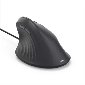 Hama vertikale ergonomische kabelgebundene Maus ECM-500R, rechtshändig, schwarz