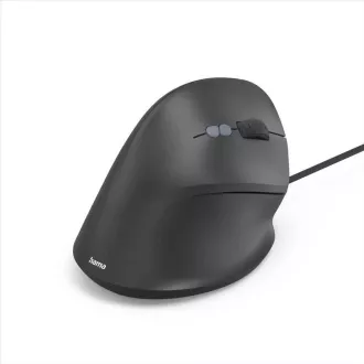Hama vertikale ergonomische kabelgebundene Maus ECM-500R, rechtshändig, schwarz