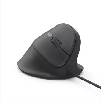 Hama vertikale ergonomische kabelgebundene Maus ECM-500R, rechtshändig, schwarz