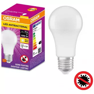 OSRAM LED ANTIBACTERIAL E27 10W/827 CLA75W warm 2700k OSRAM LED ANTIBACTERIAL E27 10W/827 CLA75W warm 2700k