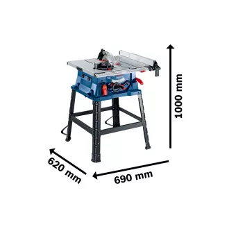 BOSCH GTS 254, Tischsäge, 254 mm, 45° L-Winkel, Tisch 555 x 555 mm BOSCH GTS 254, Tischsäge, 254 mm, 45° L-Winkel, Tisch 555 x 555 mm