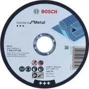 BOSCH gerade Trennscheibe Standard für Metall, A 60 T BF, 125 mm, 22, 23 mm, 1 mm