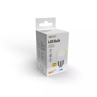 Solight LED-Glühbirne, Miniglobe, 4W, E27, 3000K, 340lm