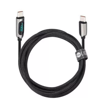 Solight USB-C Kabel mit Display, USB-C Stecker - USB-C Stecker, 100W, 2m Solight USB-C Kabel mit Display, USB-C Stecker - USB-C Stecker, 100W, 2m