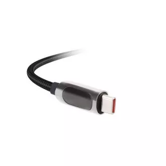 Solight USB-C Kabel mit Display, USB-C Stecker - USB-C Stecker, 100W, 2m Solight USB-C Kabel mit Display, USB-C Stecker - USB-C Stecker, 100W, 2m