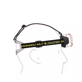 Ledlenser HF8R Arbeits-Kopftaschenlampe, gelb