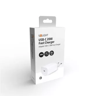 Solight Universal Power Adapter USB-C 20W, Weiß
