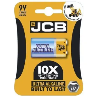 JCB OXI ULTRA Alkalibatterie 6LR61/9V, Blister 1 St. JCB OXI ULTRA Alkalibatterie 6LR61/9V, Blister 1 St.