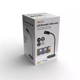 Solight LED-Tischleuchte, 4, 5W, 300lm, 3CCT, schwarz, Sockel Solight LED-Tischleuchte, 4, 5W, 300lm, 3CCT, schwarz, Sockel